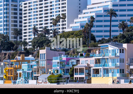 Der Strand am Strand von Santa Monica Stockfoto