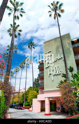 Das Beverly Hills Hotel in Los Angeles Stockfoto