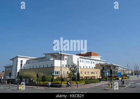 Außenseite des Queen Mary Hospital, Roehampton, Südwesten von London, england Stockfoto