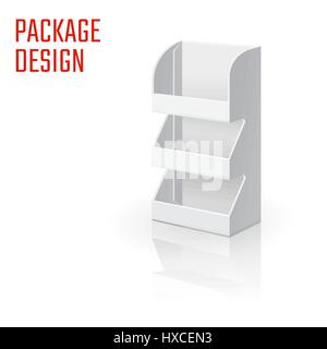 Vektor-Illustration klar Handwerk Box für Design, Website, Hintergrund, Banner. Retail-Folding-Paket Vorlage. Fach Pack Blank für Ihre Marke drauf Stock Vektor