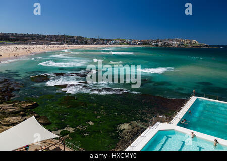 Ein wunderschöner Herbsttag am Bondi Icebergs, Bondi Beach, Sydney, Australien. Stockfoto