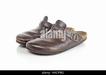 Alter Berg-Kiefern, alten Pantoffel Schuh |, Alte Latschen | Alten Hausschuhe | Stockfoto