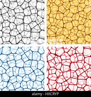 Abstrakte Hintergründe gesetzt mit Netzen Stock Vektor