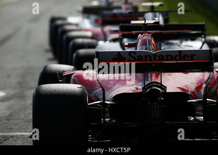 Melbourne, Australien. 26. März 2017. Motorsport: FIA Formel 1 Weltmeisterschaft 2017, Grand Prix von Australien, #5 Sebastian Vettel (GER, Scuderia Ferrari) | Nutzung weltweit Credit: Dpa/Alamy Live-Nachrichten Stockfoto