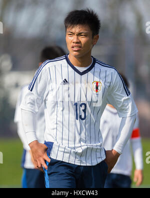 Duisburg, Deutschland. 26. März 2017.  freundlichen Fußballspiel MSV Duisburg Vs Japan U20: Reo Hatate (Japan). Bildnachweis: Jürgen Schwarz/Alamy Live-Nachrichten Stockfoto