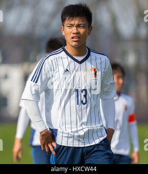 Duisburg, Deutschland. 26. März 2017.  freundlichen Fußballspiel MSV Duisburg Vs Japan U20: Reo Hatate (Japan). Bildnachweis: Jürgen Schwarz/Alamy Live-Nachrichten Stockfoto