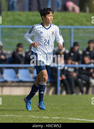 Duisburg, Deutschland. 26. März 2017.  freundlichen Fußballspiel MSV Duisburg Vs Japan U20: Takefusa Kubo (Japan). Bildnachweis: Jürgen Schwarz/Alamy Live-Nachrichten Stockfoto