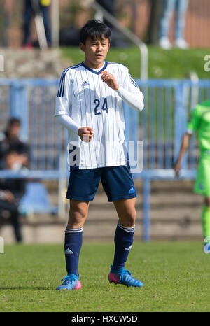 Duisburg, Deutschland. 26. März 2017.  freundlichen Fußballspiel MSV Duisburg Vs Japan U20: Takefusa Kubo (Japan). Bildnachweis: Jürgen Schwarz/Alamy Live-Nachrichten Stockfoto