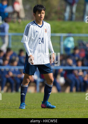 Duisburg, Deutschland. 26. März 2017.  freundlichen Fußballspiel MSV Duisburg Vs Japan U20: Takefusa Kubo (Japan). Bildnachweis: Jürgen Schwarz/Alamy Live-Nachrichten Stockfoto