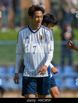 Duisburg, Deutschland. 26. März 2017.  freundlichen Fußballspiel MSV Duisburg Vs Japan U20: Yuta Kamiya (Japan). Bildnachweis: Jürgen Schwarz/Alamy Live-Nachrichten Stockfoto