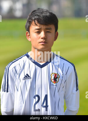 Duisburg, Deutschland. 26. März 2017.  freundlichen Fußballspiel MSV Duisburg Vs Japan U20: Takefusa Kubo (Japan). Bildnachweis: Jürgen Schwarz/Alamy Live-Nachrichten Stockfoto