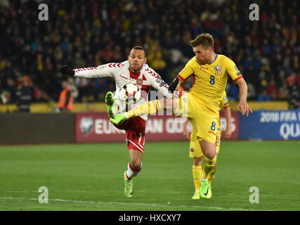 Cluj-Napoca, Rumänien. 26. März 2017. Die National Football Team in Rumänien ein Spiel gegen Dänemark im FIFA WM-Qualifikation. Final score 0:0 Credit: Pal Szilagyi Palko/Alamy Live News Stockfoto