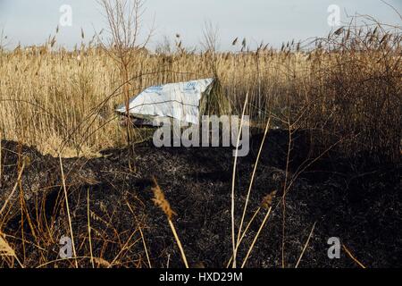 Do März. Subotica, Serbien. 24. März 2017. Zelt der Flüchtlinge in den Dschungel in der Nähe von alte Ziegelei *** Polen OUT * Credit: Krystian Maj/ZUMA Draht/Alamy Live News Stockfoto