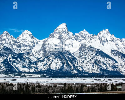 Grand Teton Bergkette Stockfoto