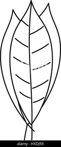 Lorbeer-Symbol, Umriss-Stil Stock Vektor