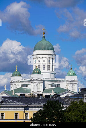 Helsinki Kathedrale Evangelisch-Lutherische Kirche. Stockfoto