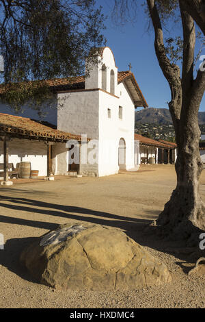 Kalifornien, Santa Barbara, El Presidio de Santa Barbara State Historic Site, Kapelle Stockfoto