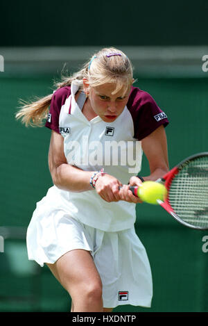 JELENA DOKIC WIMBLEDON 1999 22. Juni 1999 Stockfoto