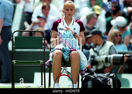 JELENA DOKIC WIMBLEDON 1999 22. Juni 1999 Stockfoto