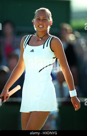 ANNA KOURNIKOVA WIMBLEDON 1999 24. Juni 1999 Stockfoto