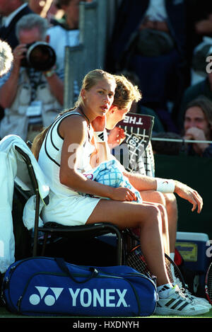 ANNA KOURNIKOVA WIMBLEDON 1999 24. Juni 1999 Stockfoto