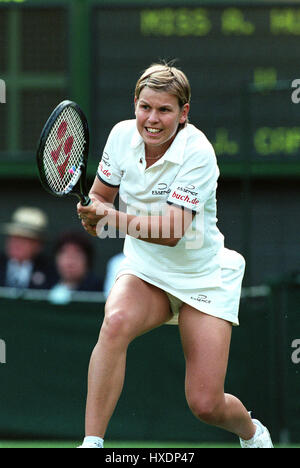 ANKE HUBER WIMBLEDON 1999 25. Juni 1999 Stockfoto