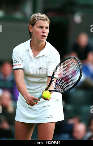 ANKE HUBER WIMBLEDON 1999 25. Juni 1999 Stockfoto