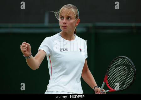 JELENA DOKIC WIMBLEDON 1999 30. Juni 1999 Stockfoto