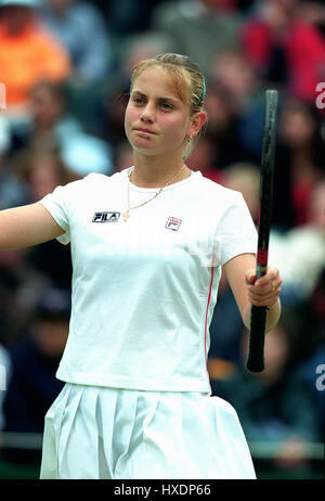 JELENA DOKIC WIMBLEDON 1999 30. Juni 1999 Stockfoto