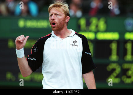 BORIS BECKER WIMBLEDON 1999 30. Juni 1999 Stockfoto