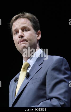 VIZEPREMIER NICK CLEGG MP 20. September 2010 der AAC LIVERPOOL ENGLAND Stockfoto