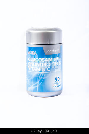 ASDA Glucosamin Chondroitin & Vitamin C Gelenkgesundheit Stockfoto