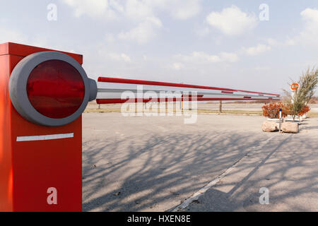 Automatische Rampe für Eingang, Nahaufnahme Stockfoto