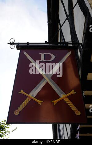 Dean zu entlohnen Haus, High Street, Berkhamsted, Hertfordshire. Dean Incent Haus hat nicht viel geändert, seit es im Jahr 1500 gebaut wurde. Stockfoto