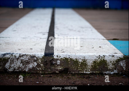 Roubaix, Frankreich. 23. März 2017. Das Velodrom von Roubaix in Roubaix, Frankreich. Es ist berühmt für die Ausrichtung der Oberfläche das Radrennen Paris – Roubaix. Stockfoto