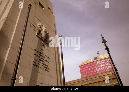 Kriegsdenkmal in Glasgow George Square Stockfoto