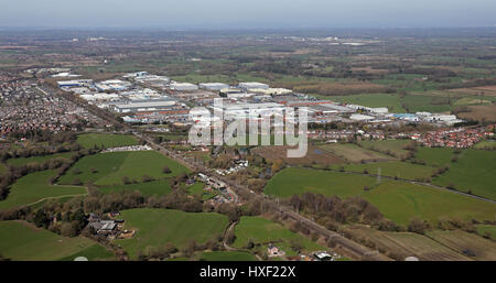 Luftaufnahme von Winsford in Cheshire, Großbritannien Stockfoto