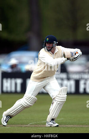 STEPHEN JAMES GLAMORGAN CCC SOPHIA Gärten CARDIFF 3. Mai 2002 Stockfoto