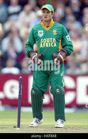 MARK BOUCHER Südafrika OLD TRAFFORD MANCHESTER ENGLAND 3. Juli 2003 Stockfoto