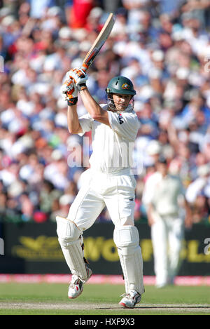 ADAM GILCHRIST Australien OLD TRAFFORD MANCHESTER 12. August 2005 Stockfoto