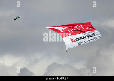 Hubschrauber mit Anzeige ENGLAND V Australien TRENT BRIDGE NOTTINHGAM 25. August 2005 Stockfoto