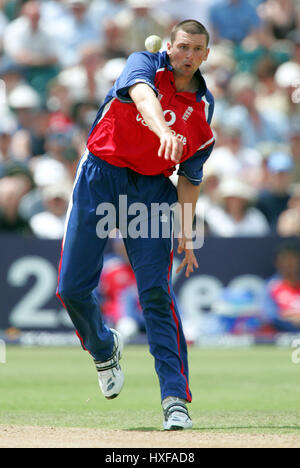 STEVE HARMISON ENGLAND & DURHAM CCC BRISTOL 19. Juni 2005 Stockfoto