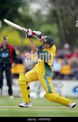 MATTHEW HAYDEN Australien GRACE ROAD LEICESTER 11. Juni 2005 Stockfoto