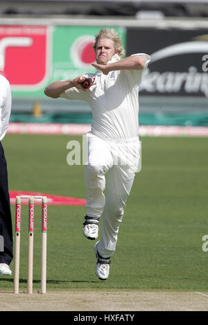 MATTHEW HOGGARD ENGLAND & YORKSHIRE CCC RIVERSIDE CHESTER LE STREET DURHAM 3. Juni 2005 Stockfoto