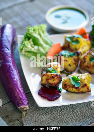 Indisches Tikka Fischgericht Stockfoto