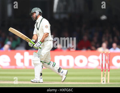 RICKY PONTING ist GEKEGELT ENGLAND V Australien LORDS LONDON ENGLAND 19. Juli 2009 Stockfoto