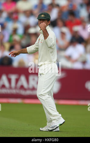 RICKY PONTING ENGLAND V Australien LORDS LONDON ENGLAND 16. Juli 2009 Stockfoto