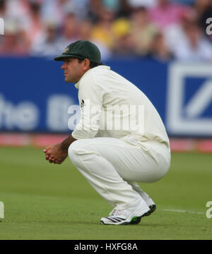 RICKY PONTING ENGLAND V Australien LORDS LONDON ENGLAND 16. Juli 2009 Stockfoto