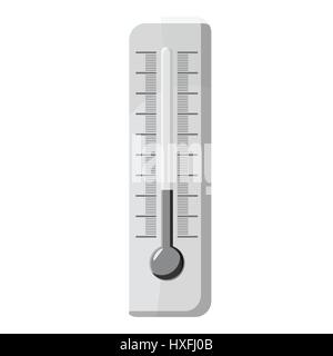 Thermometer-Symbol, grauen Stil Monochrom Stock Vektor