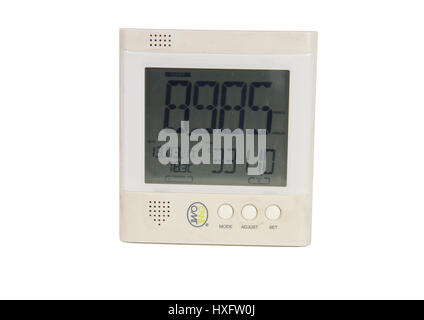 Eule-Strom-Energie-Monitor angezeigt. Drittanbieter-smart Meter Typ Stromprodukt heimischen Energieverbrauch zeigt. Stockfoto